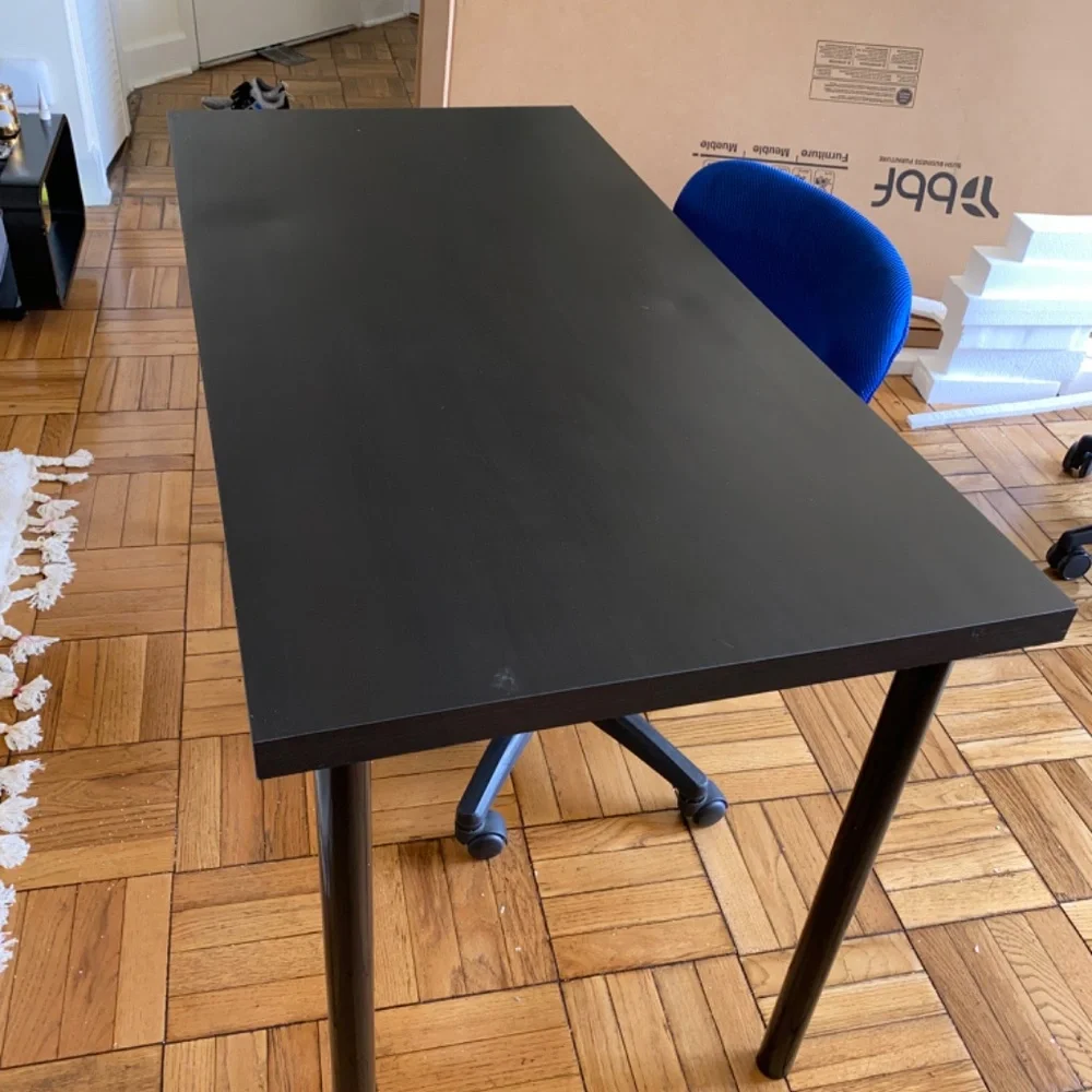 Black IKEA desk